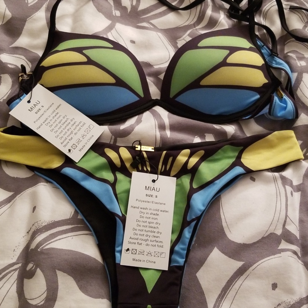 Miau Multi Print Swimsuit